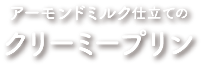 アーモンドミルク仕立ての クリーミープリン