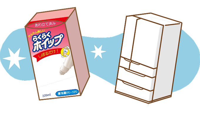 直前に冷蔵庫から取り出す